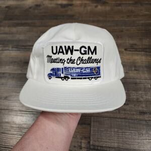 UAW GM cap General Motors adjustable hat cb
